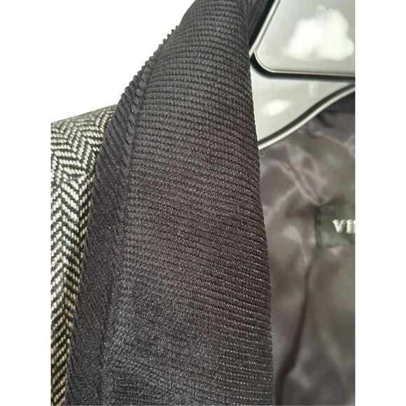 Vince Camuto Men’s Quilted Black/ Gray Puffer Vest L Tweed Outdoor Classic Casua - Picture 2 of 15